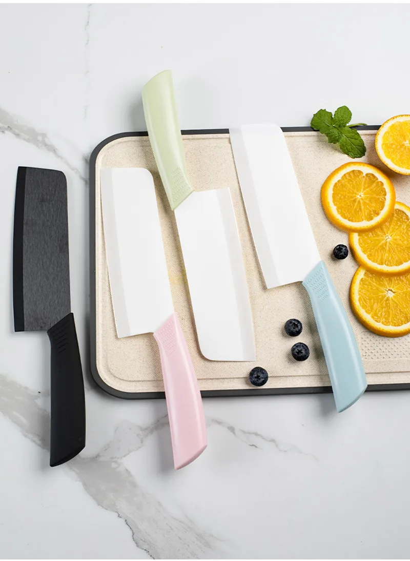 6 inch Ceramic Kitchen Knife Colorful Handle Household Kitchen Knife With Knife Cover Children Complementary Food Knives 4 6 inch Ceramic Kitchen Knife Colorful Handle Household Kitchen Knife With Knife Cover Children Complementary Food Knives 4