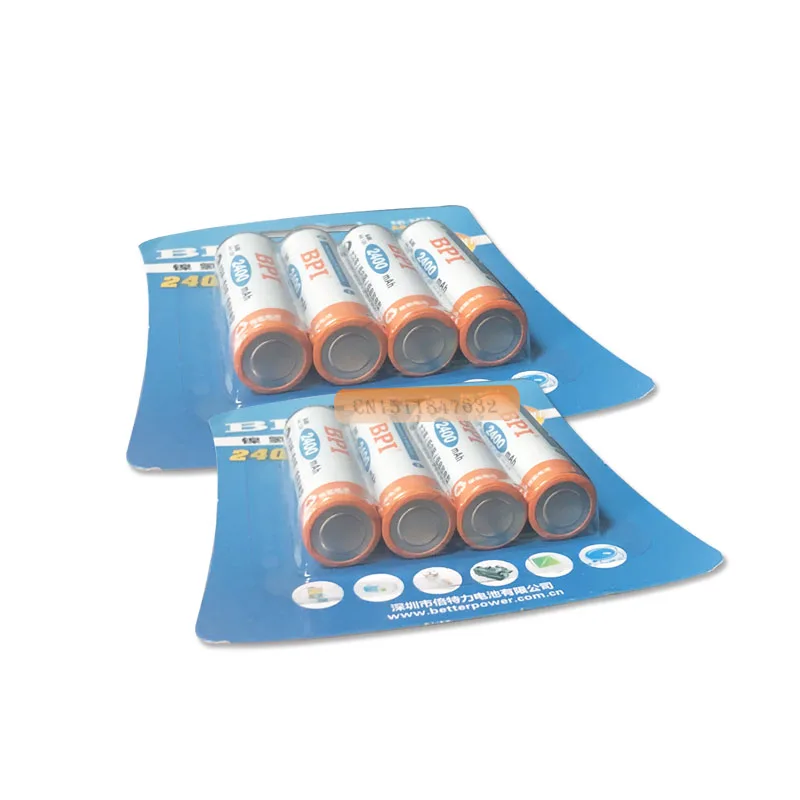 20 штук! BPI 1,2 V 2400 аккумулятор АА, мАч NiMh Ni-MH LSD AA Аккумуляторная батарея с 0.24A зарядный ток для игрушечная камера налобный фонарь