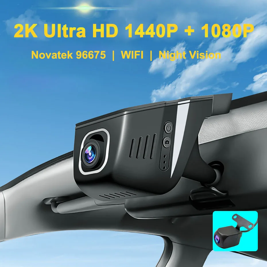 Novatek 96675   ڵ DVR Ĺ ī޶, 2K 1440P  ڴ,   ķ,  ͸, ߰ ð  ķ
