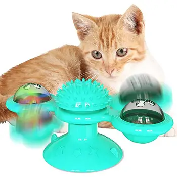 

Cats Puzzle Training Windmill Cat Toy Turntable Interactive Cat Toys Ball Pet Supplier