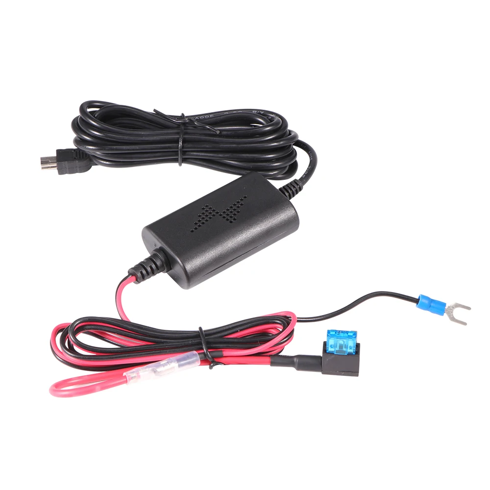 AOZBZ Mini USB ABS 12 В до 5 В рекордер вождения USB понижающий Кабель gps навигация автомобильный видеорегистратор зарядное устройство адаптер Жесткий провод комплект - Название цвета: Medium