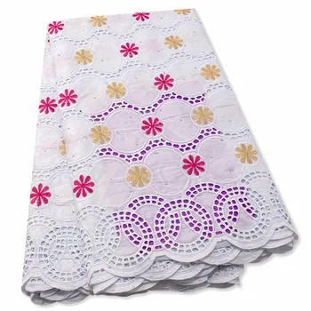 

white French Bazin riche 2020 African Lace Fabric Broderie Basin riche Brocade Guinea Fabric Nigerian Lace Fabric 5 Yards