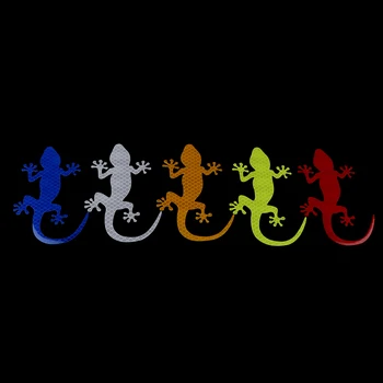 

2Pcs Car-styling Car Sticker Gecko Car Reflective Sticker Safety Warning Mark Auto Exterior Accessories