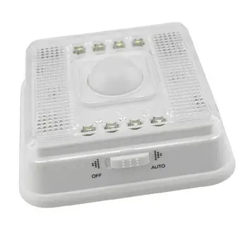 

Adeeing 8-LED Light Lamp PIR Auto Motion Sensor Detector LED Night Light Removed Anywhere