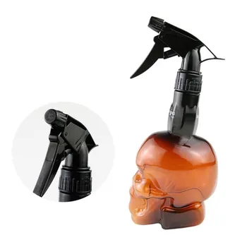 

500ml Skull Shape Hairdressing Spray Bottle Hair Styling Mist Garden Spray Bottle Adjustable Nozzle Sprayer Tool