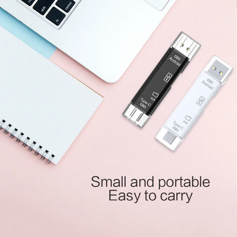 5 In 1 Card Reader USB 3.0 Type C Micro Usb Tf Memory Card Adapter for laptop Accessories OTG Cardreader Smart Memory Card Read