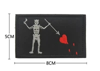 US Navy SEAL Team Flag Hook Patch – Blackbeard Pirate Edward Teach Badge - Image 2