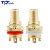 RCA Connector Female Socket Chassis Speaker Connectors Bright/Dumb/Rhodium Plated Copper Jack 32mm HiFi White Red Audio Jack ► Photo 2/6