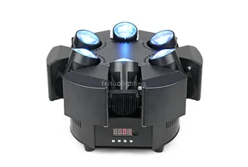 

8/lot super beam stage light projector 6x10w rgbw 4 in 1 led beam projector 6 heads