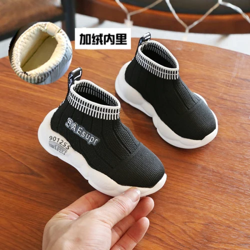 cotton black Весна и осень Мальчики детская обувь спортивная 0-3 лет дышащая обувь малыша обувь для младенца-девочки - Цвет: cotton black