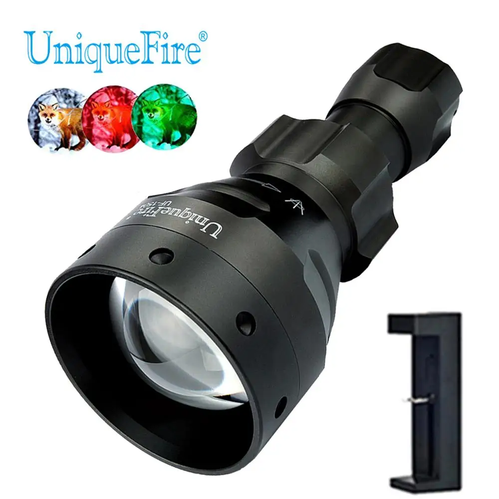 UniqueFire светодиодный фонарик 1504 Cree XRE/XPE/XPG 450 люмен Зум 3 режима регулируемый 67 мм