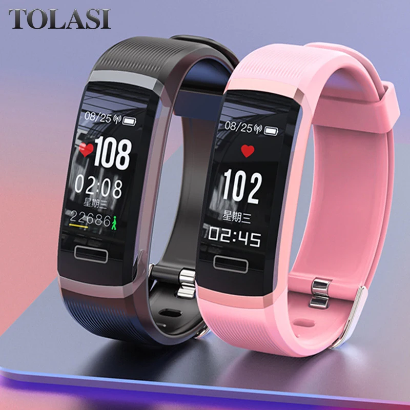 

New Smart Bracelet Band With real-time Heart rate Monitor pulse IP67 Fitness Tracker Wrisatband Smart Watch Men Women GT101