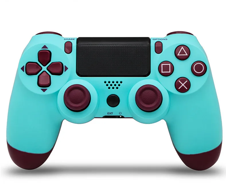 light blue Беспроводной BT контроллер джойстика геймпад для PS4 - Цвет: light blue