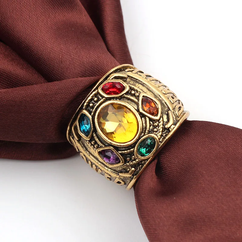 3 цвета Marvel Мстители танос перчатки кольца бесконечная сила гаунтлет кристалл кольцо для мужчин Бесконечность войны мужчин anillo infinito