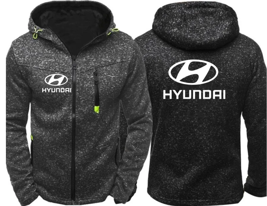 Осенний кардиган Мужская куртка худи hyundai одежда с принтом модная мужская Повседневная Толстовка спортивная толстовка на молнии
