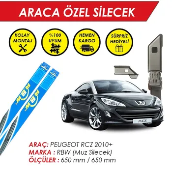 

RBW Windscreen Wiper Blades for Peugeot RCZ Wiper Fit Push Button Arms 2010 +
