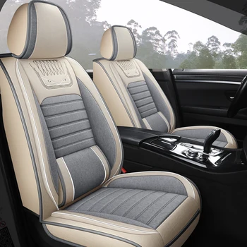 

Full Coverage flax fiber car seat cover auto seats covers for audi a3 8l 8p 8v sportback a4 b5 b6 b7 avant b8 b9