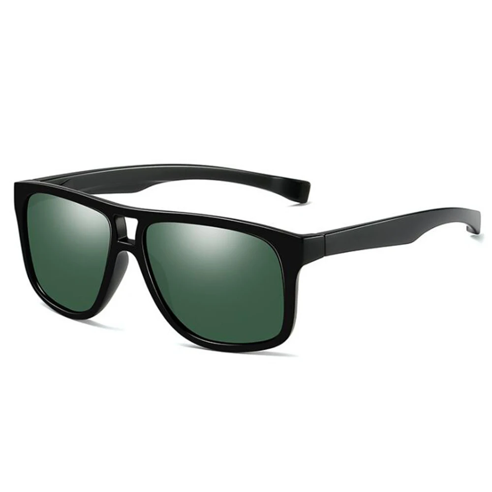 Brand Unisex Retro Classic Sunglasses Polarized Lens Vintage Eyewear Accessories Sun Glasses For Men/Women Gafas De Sol - Color: 7 Black G15 Green