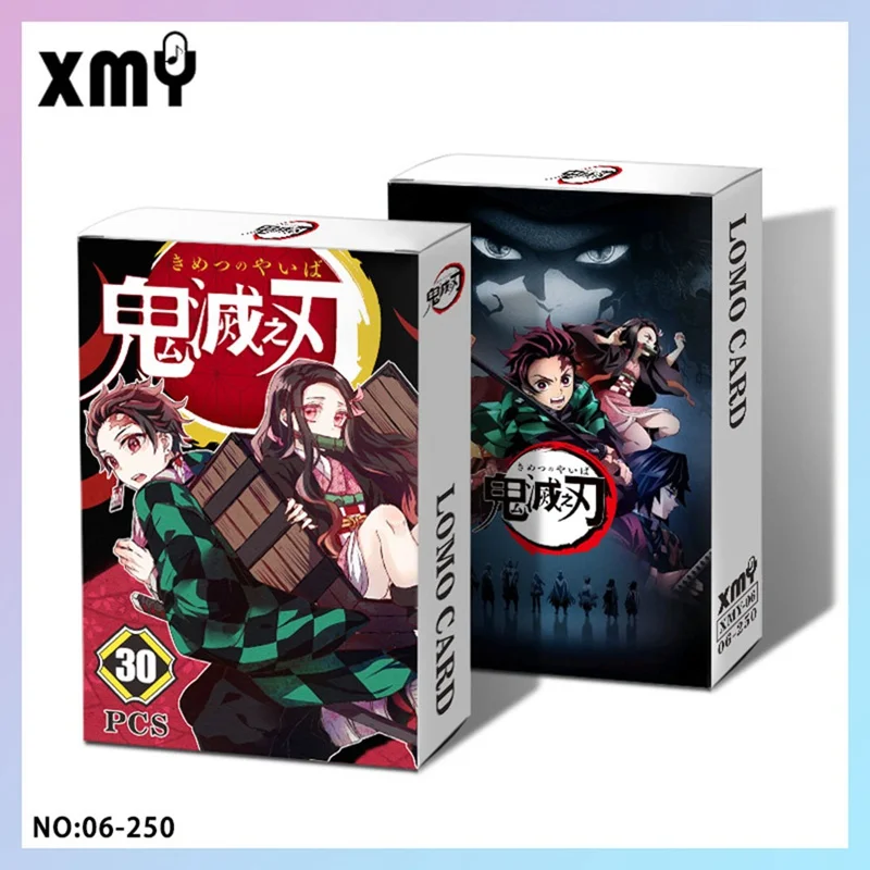 

Anime Demon Slayer: Kimetsu No Yaiba Kamado Tanjirou Cards Artbook Gift Cosplay Props Book Stationery Set 30Pcs/Box