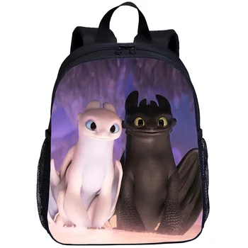 

Small Backpacks For Boys Girls How To Train Your Dragon Night Fury 3D Printing Bookbag Kids School Bag Satchel Mochila Escolar