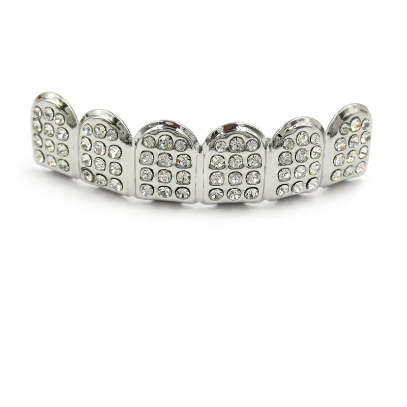 LUFANG Rhinestone медные покрытые хип-хоп комплекты зубов новые модные ювелирные аксессуары могут быть бесплатны в соответствии с их собственным стилем - Окраска металла: See the picture