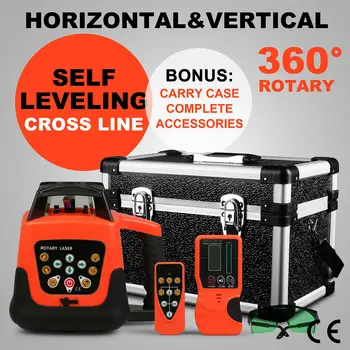 

Self Levelling Horizontal Vertical Laser Level Tool Rotary Green Beam 150m