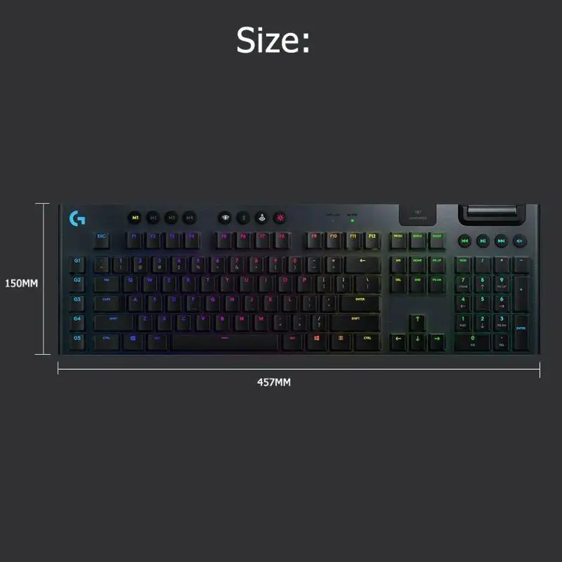 Logitech G913 LIGHTSPEED Беспроводная Bluetooth Механическая игровая клавиатура RGB подсветка механическая клавиатура logitech GL C/T/L Axis