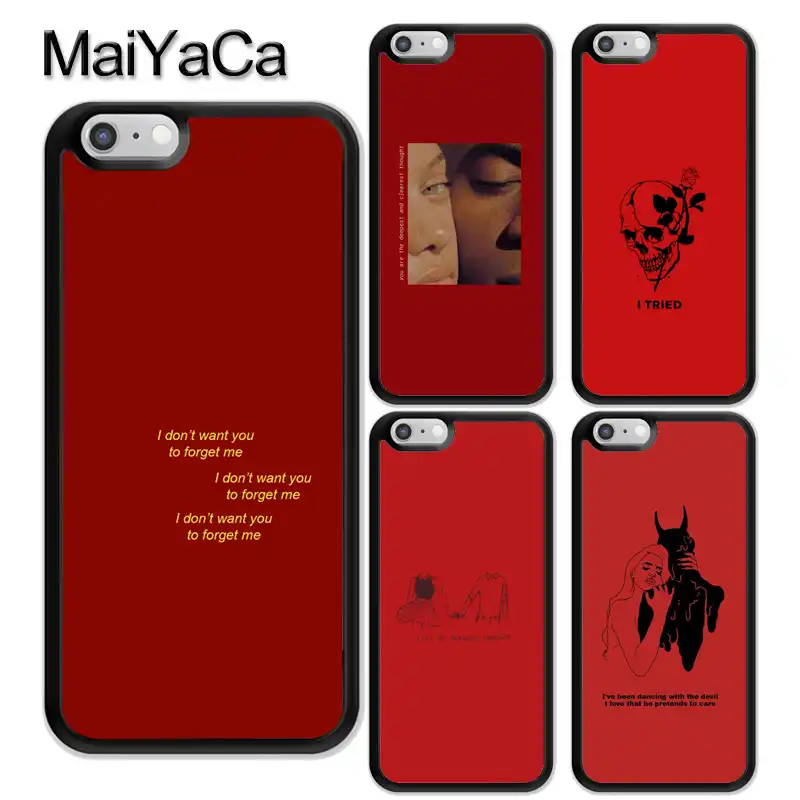 Red Doodles Aesthetics Quotes Phone Case For Iphone Xr Xs Max X 11