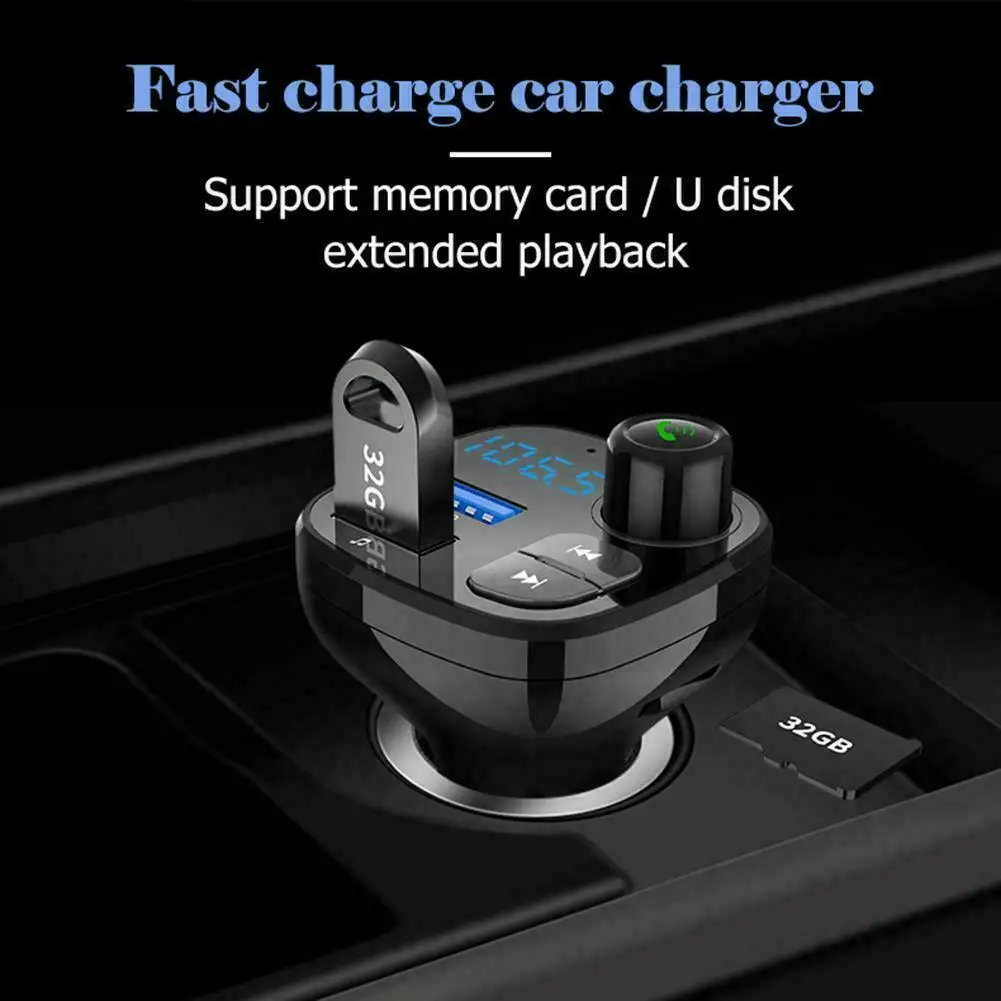 Group Vertical Беспроводной Bluetooth гарнитуры автомобильный FM трансмиттер MP3 плеер Dual USB Зарядное устройство