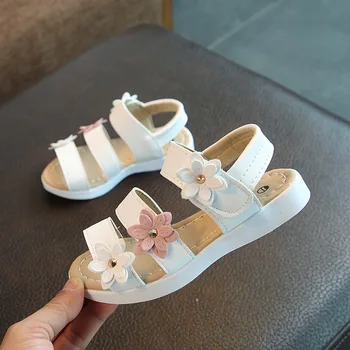 

Children's Shoes Summer Style Children Sandals Girls Princess Beautiful Flower Shoes Kids Flat Sandals Baby Girl Gladiator Soft