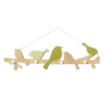 

New Decorative Hook For Hanger Bird Wooden Wall Hanger Bedroom Wall Clothes Coat Hanger Wall Hanging Hook