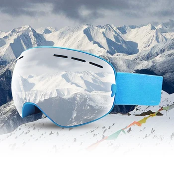 

Ski Goggles Mask Adjustable Spherical Double layer Mountaineering Goggles Anti-fog UV Protection Snow Sports for Unisex Adults