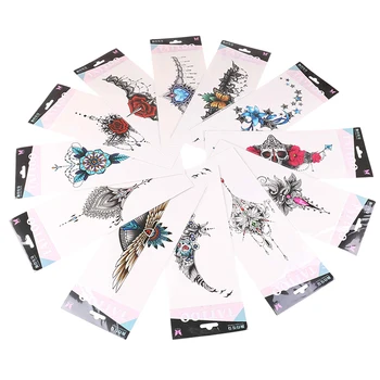 

Trendy Tattoo Sticker Long Lasting Waterpoof Temporary Under Breast Back Tattoos Body Makeup Decor