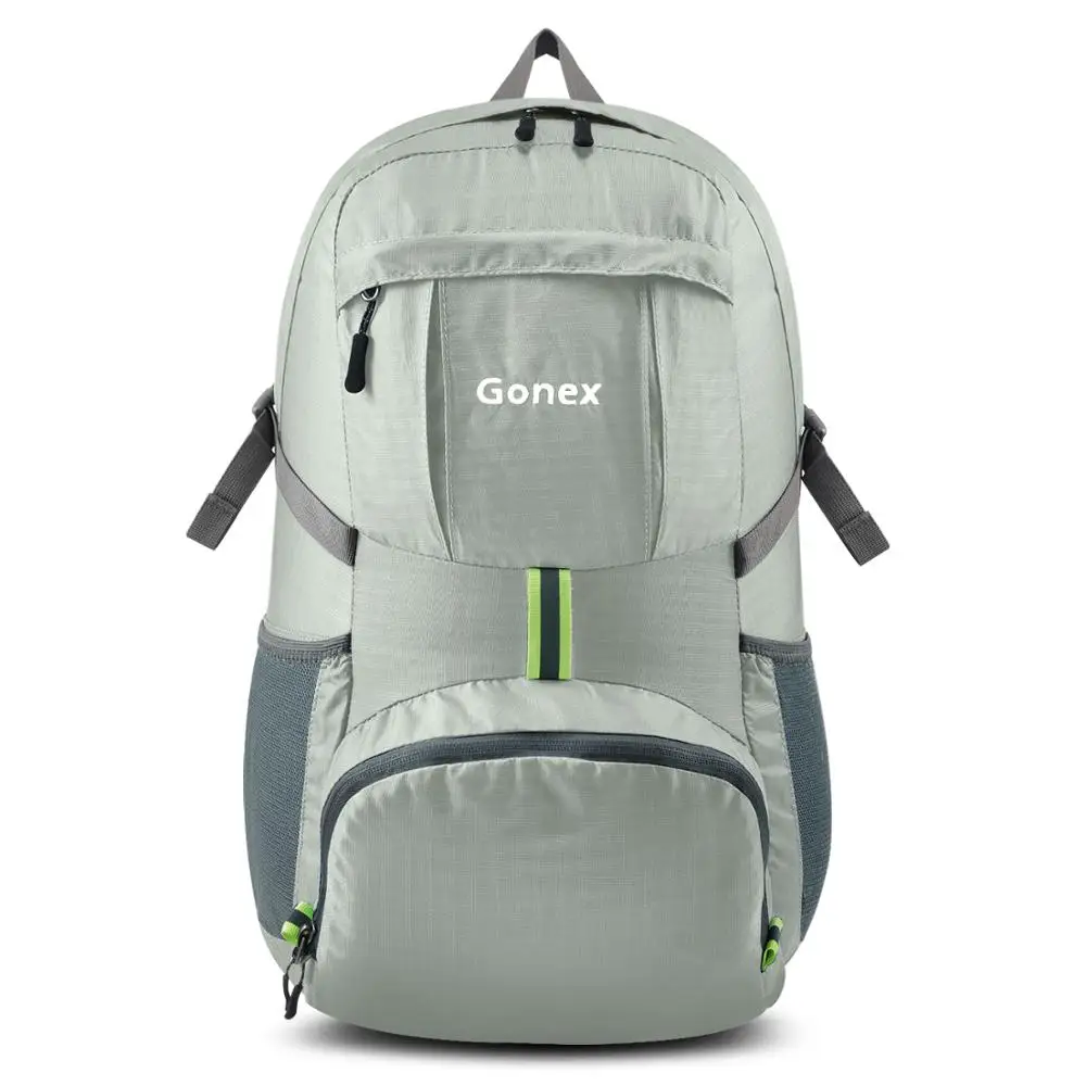 Grey white Gonex 35L рюкзак для путешествий, сумка для багажа на открытом воздухе, складная сумка для кемпинга, повседневные Рюкзаки, рюкзак для школы, Путешествий, Походов, на открытом воздухе - Цвет: Grey white