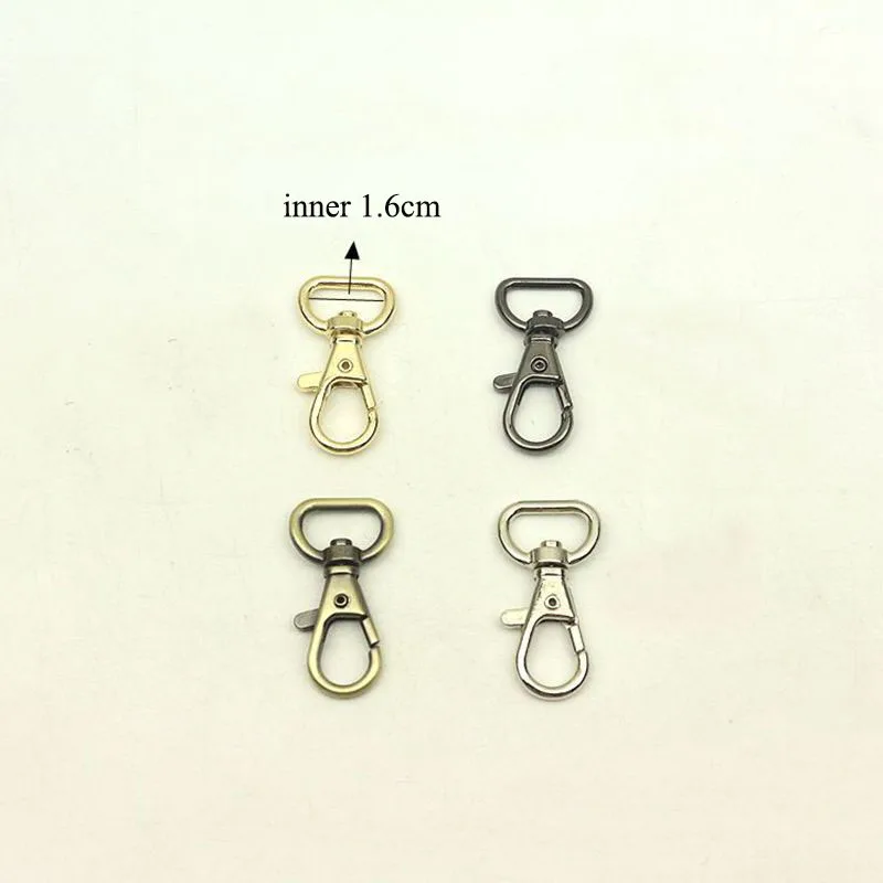 5Pcs 16mm Handbag Straps Hanger D Ring Buckles Collar Lobster Clasp Swivel Trigger Clips Snap Hook DIY Leather Craft Accessory