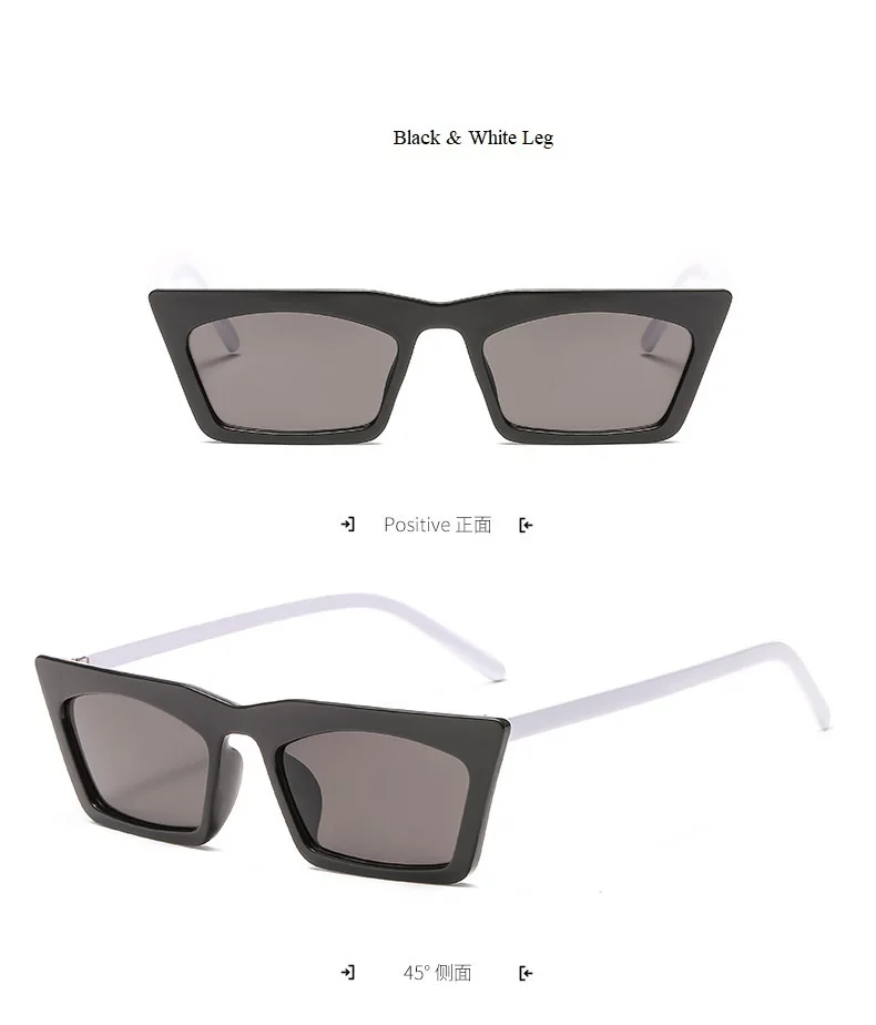 Маленькие квадратные солнцезащитные очки в оправе для женщин и мужчин брендовые Винтажные Солнцезащитные очки унисекс Женские очки кошачий глаз черные очки