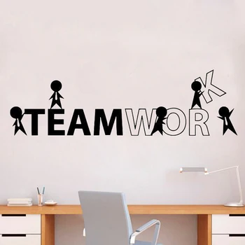 

Vinyl Office Wall Decals Teamwork Wall Sticker for Office decoration Inspire Office Motivation Idea Wall Art home decor HQ129