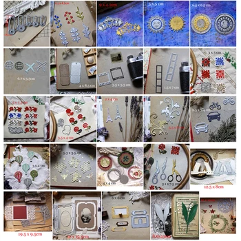 

Scrapbook Anchors Balloon Wreath Tower Car Aircraft Metal Cutting Dies for DIY Scrapbooking Embossing Cards Craft 19B