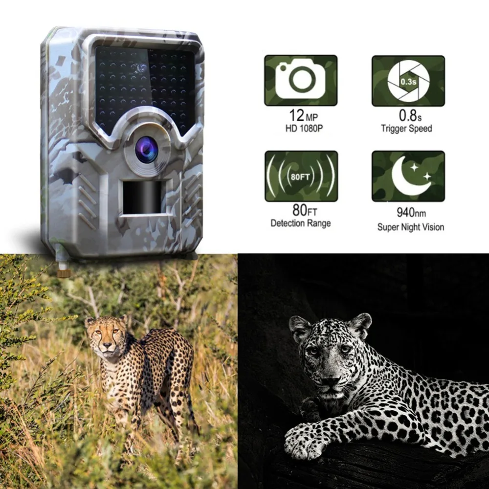 Suntekam Hunting Trail Camera PR-200 12MP 940nm IR LED Hunter Wildlife Camera IP56 Waterproof scout fotoaparat camara chasse