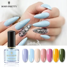 Лак для ногтей BORN PRETTY на весну и лето, Цвет: розовое золото, черный, белый, хром, Блестящий лак для ногтей, 6 мл, для маникюра своими руками