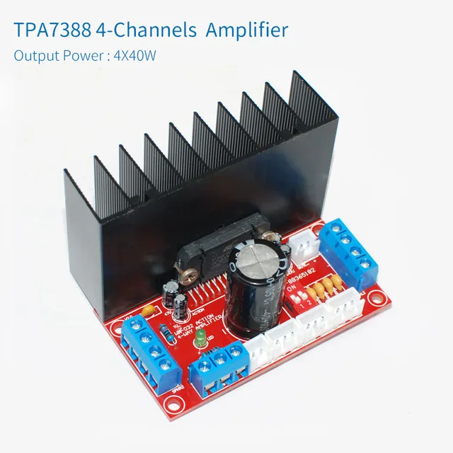 Unisian Tda7388 4 0 Channels Car Audio Amplifier Board 4x40w Hifi Digital Tda7388 Four Channels Amplfier For Home Theater Syster Amplifier Aliexpress