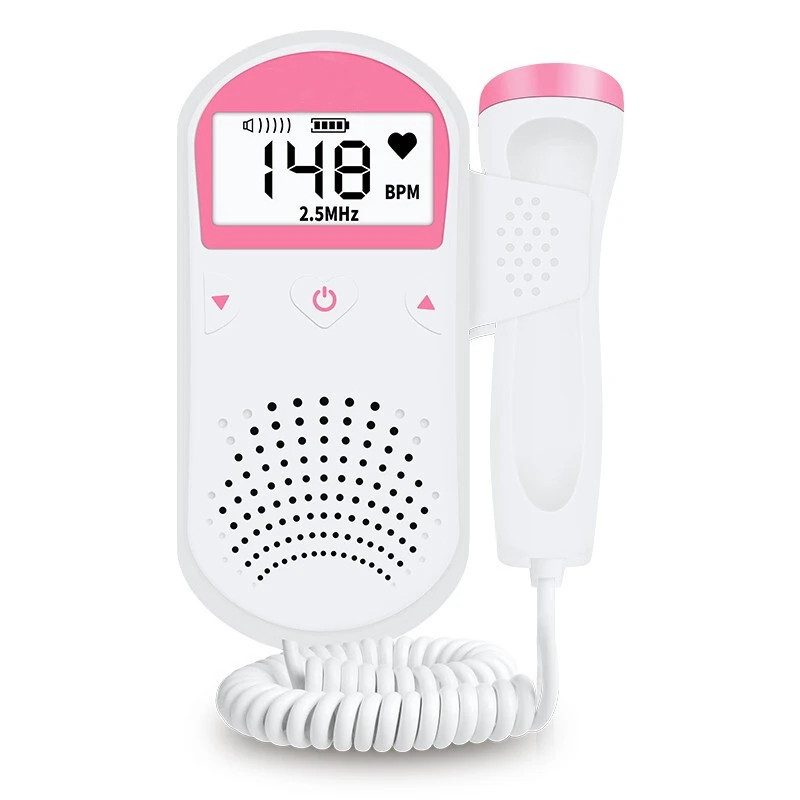 Household Fetal Doppler Baby Prenatal Heart Rate Detector Home Sonar Doppler Stethoscope Pregnant Wo