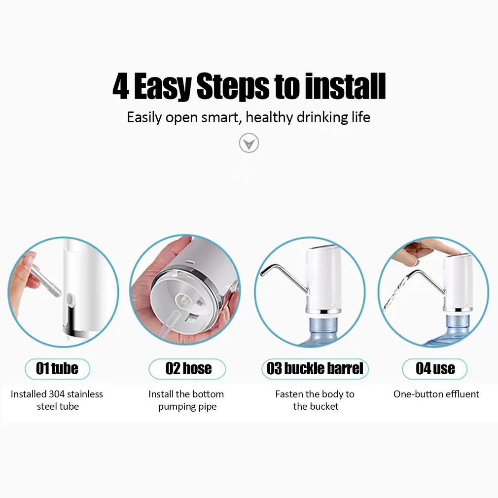 Automatic Water Pump Electric Water Dispenser Pump Automatic Drinking Water Bottle Pump Smart USB Charging Wireless Pump Sale