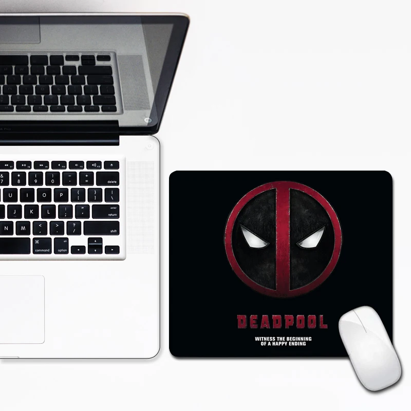 30x25 см Deadpool фиксирующий край игровой коврик для мыши маленького размера классный прочный коврик для мыши геймерский резиновый офисный ноутбук коврик подарок