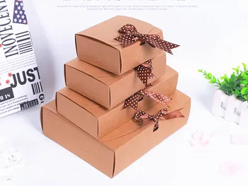 

40pcs Large Brown Paper Gift Box, Big Kraft Cardboard Boxes, Kraft paper gift box for Cosmetic/T-shirt packaging