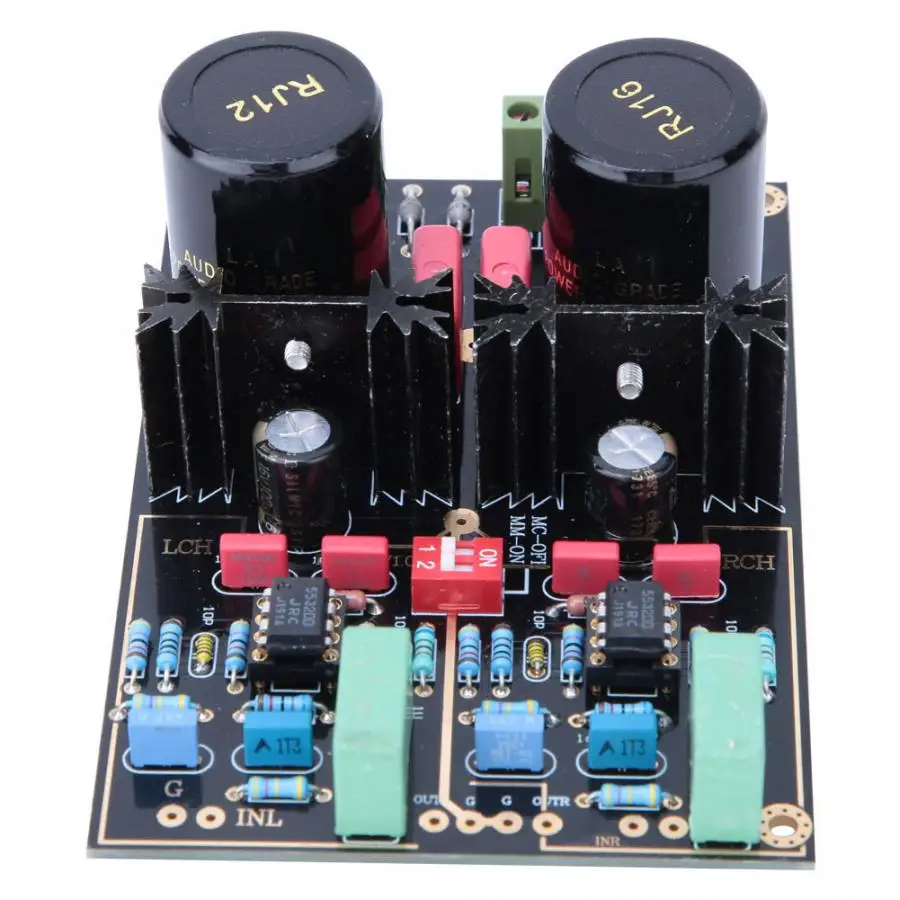 Мм/MC Phono HIFI усилитель законченный усилитель аудио двухканальный подходит для проигрывателя - Цвет: Ne5532