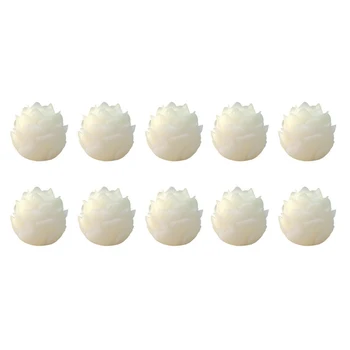 

10PCS Lotus Hand-Carved White 5-Layer Bodhi Seeds Bead DIY Accessories Jewelry Home Decoration Craft