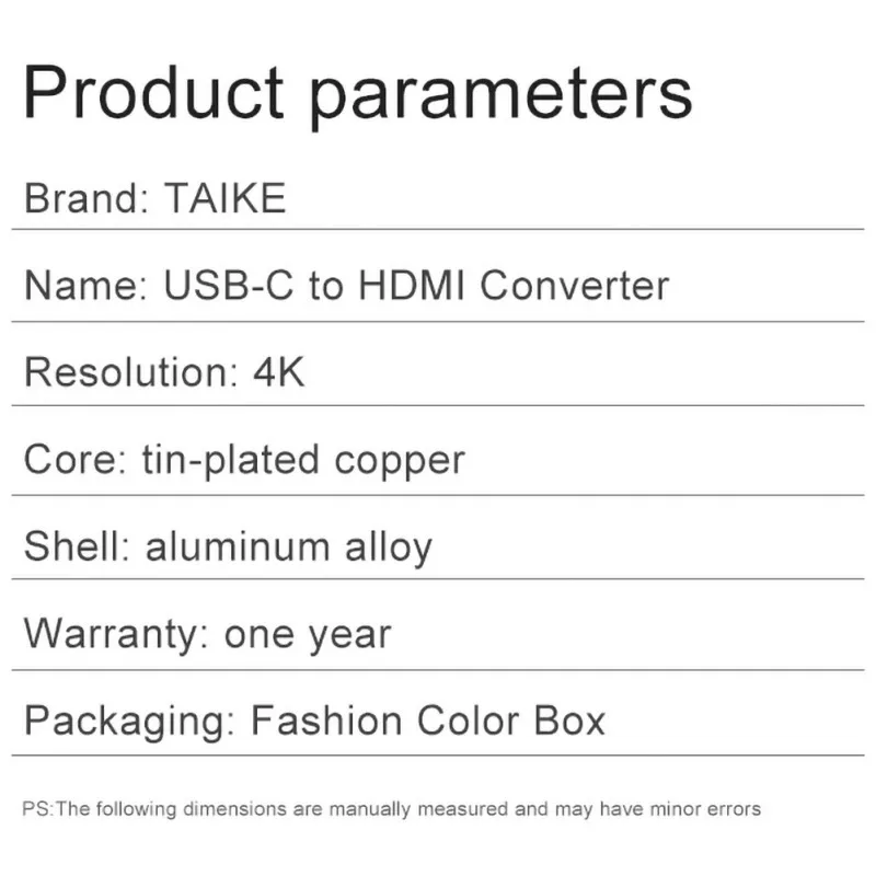 Usb type C к HDMI конвертер 1080P HD Clear AV tv адаптер для ноутбуков монитор Прямая поставка