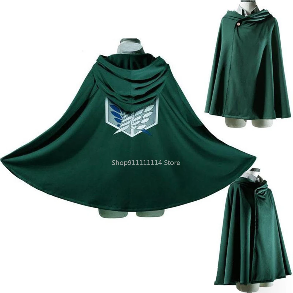 

Attack on Titan Anime Cloak Eren Outfit Cape Shingeki No Kyojin Cosplay Scouting Legion Wings of Liberty Christmas HalloweenGift