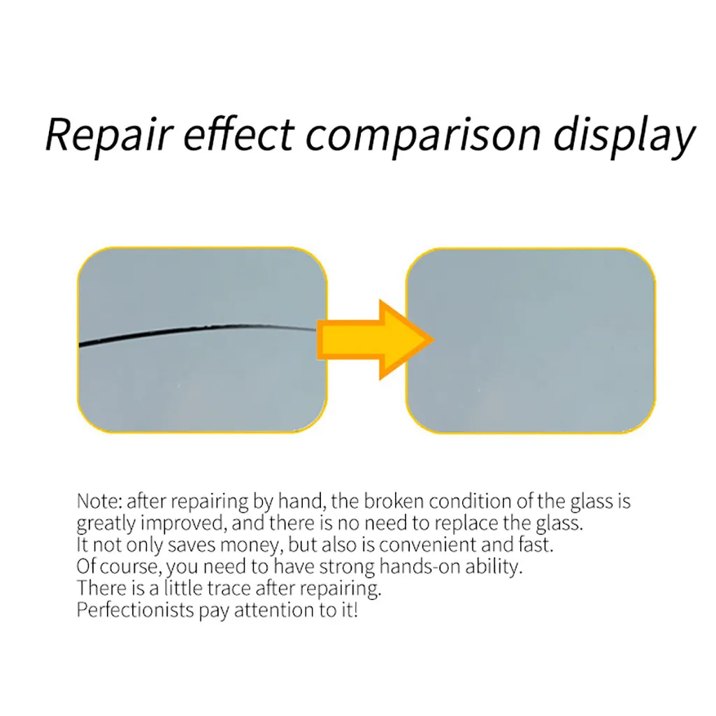 DIY Car Window Glass Scratch Crack Chip Resin Glass Scratch Crack Restore Windshield Repair Tool Kit